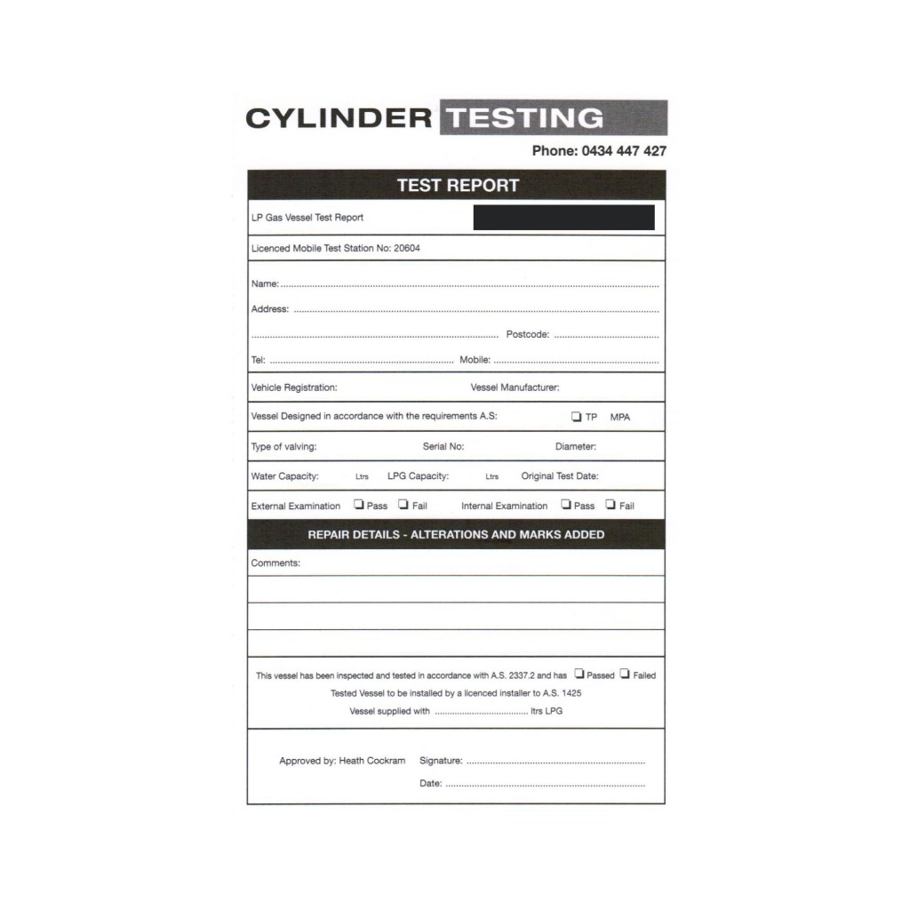 LPG Cylinder 10 Year Test report